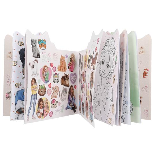Top Model Kitty Colouring Book With Stickers