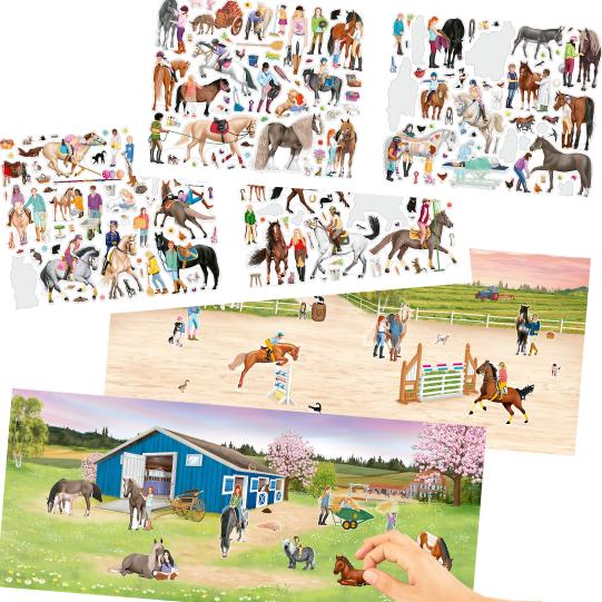 Miss Melody Create Your Happy Horses Colouring Book With Stickers
