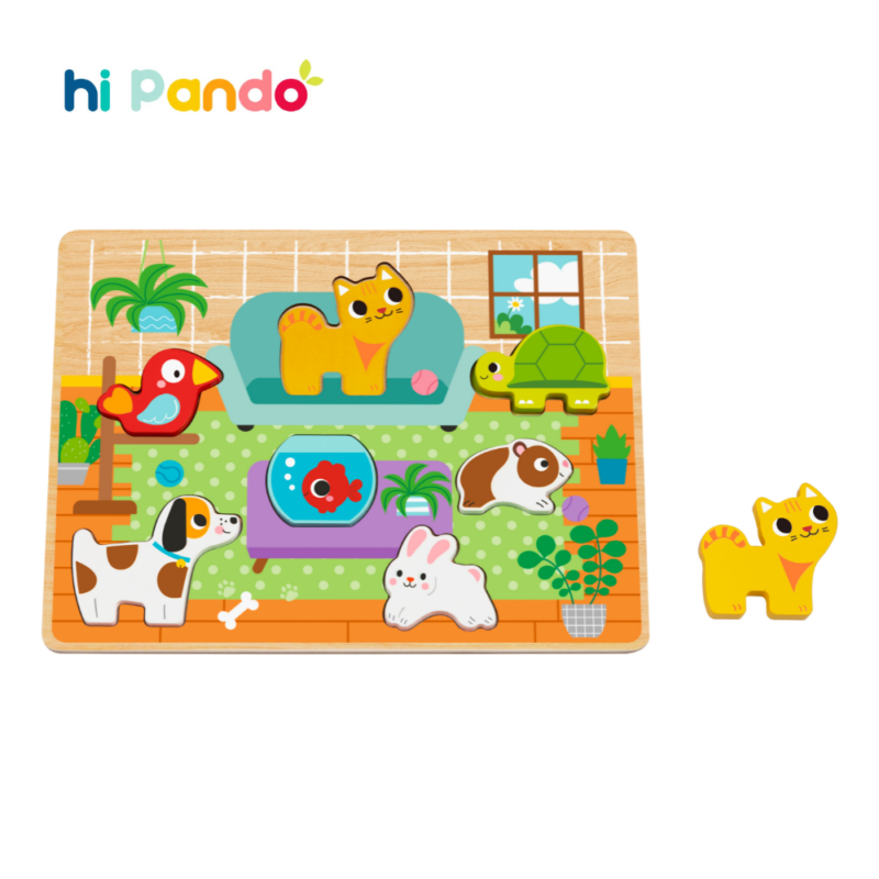 hi Pando Chunky Wooden Puzzles - Various Designs