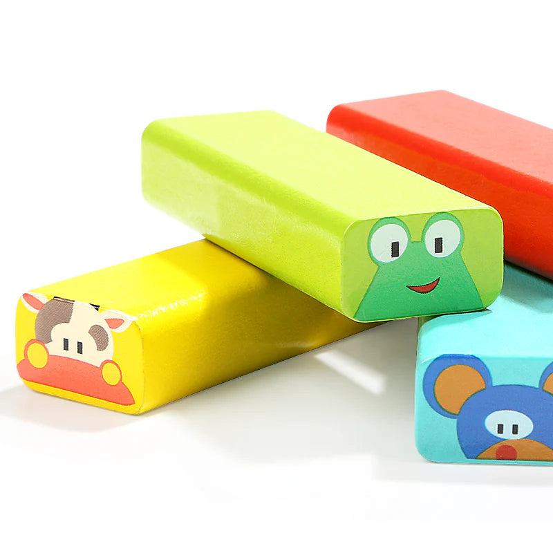 TopBright Animal Jenga Game