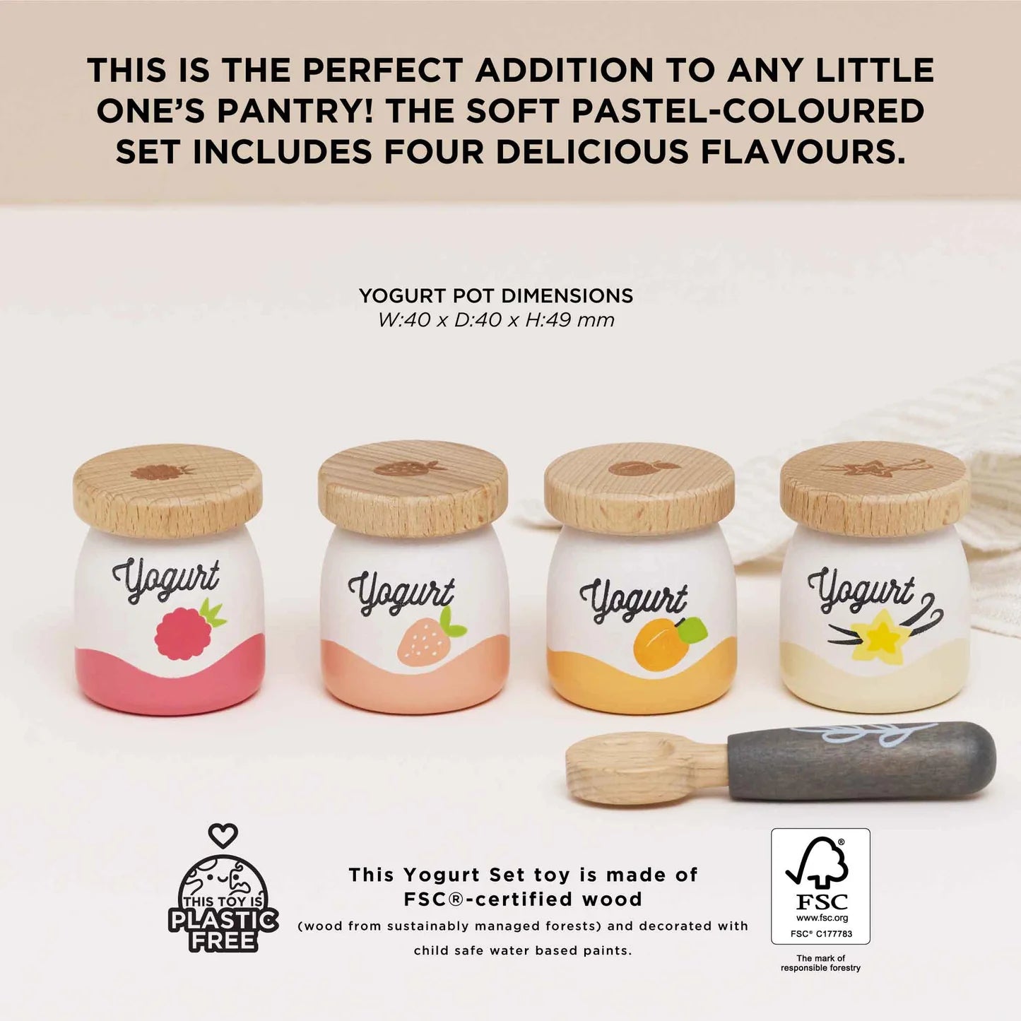 Le Toy Van Yoghurt Play Food Set