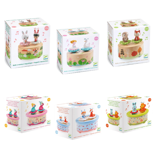 Djeco Round Magnetic Music Box - Various Designs