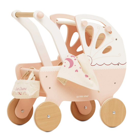 Le Toy Van Wooden Retro Doll Pram
