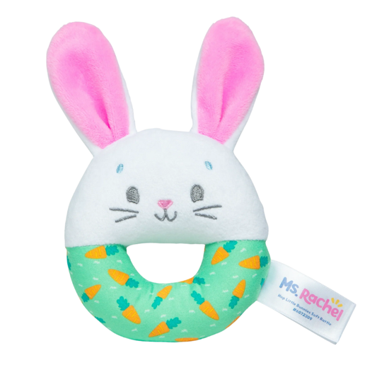 Melissa & Doug Ms Rachel Hop Little Bunnies Soft Rattle
