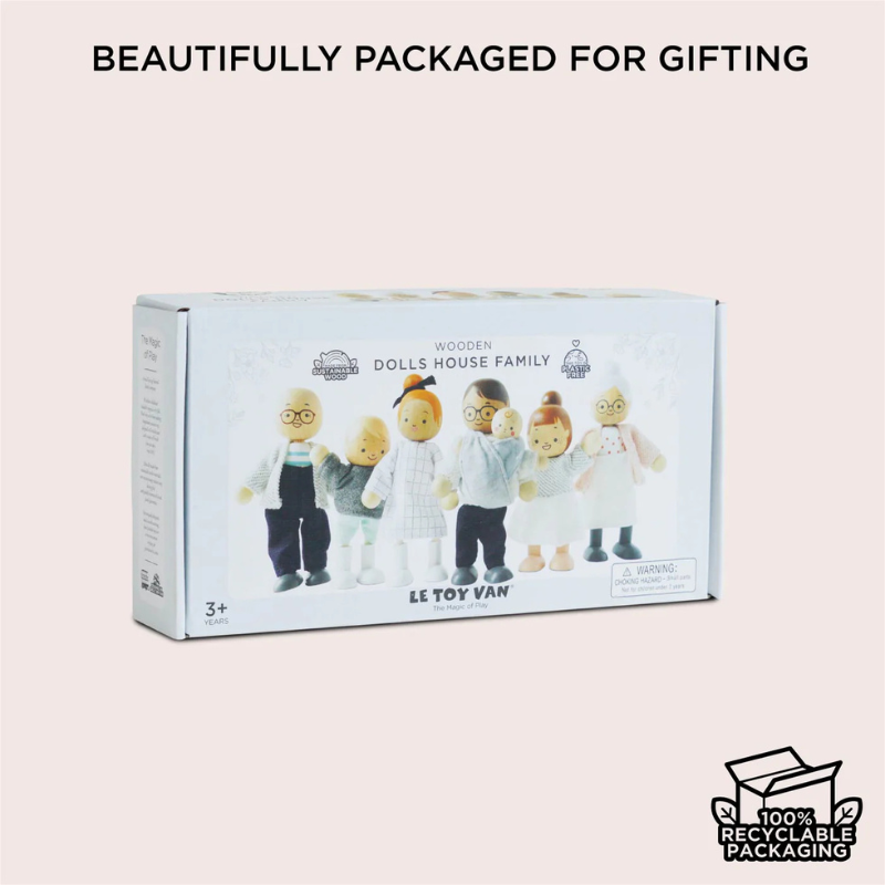 Le Toy Van Wooden Dolls House Family Set