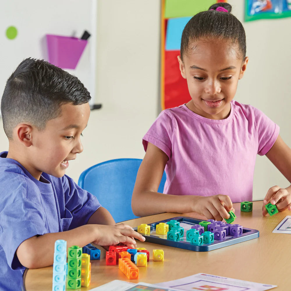 Learning Resources Mathlink Cubes - Brain Puzzle Challenge