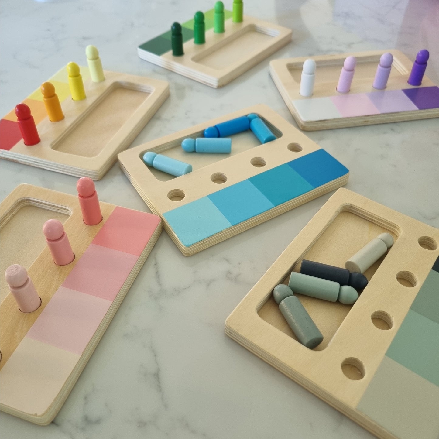 Wooden Colour Boards (Set of 6)