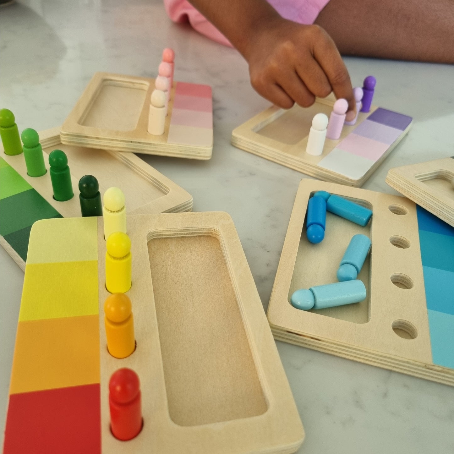 Wooden Colour Boards (Set of 6)