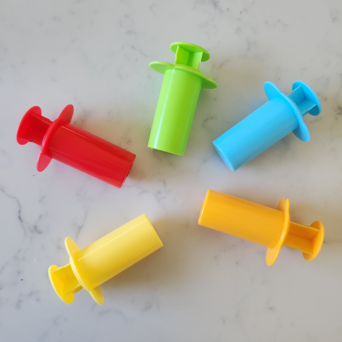 Colourful Playdough Extruders - Set of 5