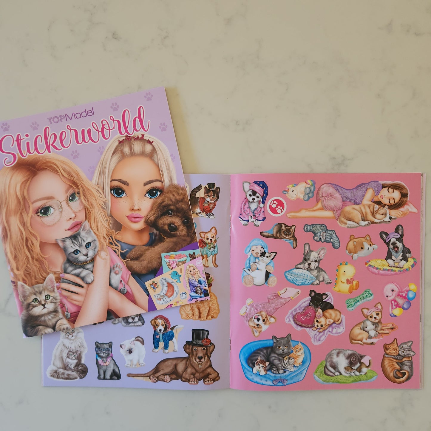Top Model Stickerworld Kitty & Doggy