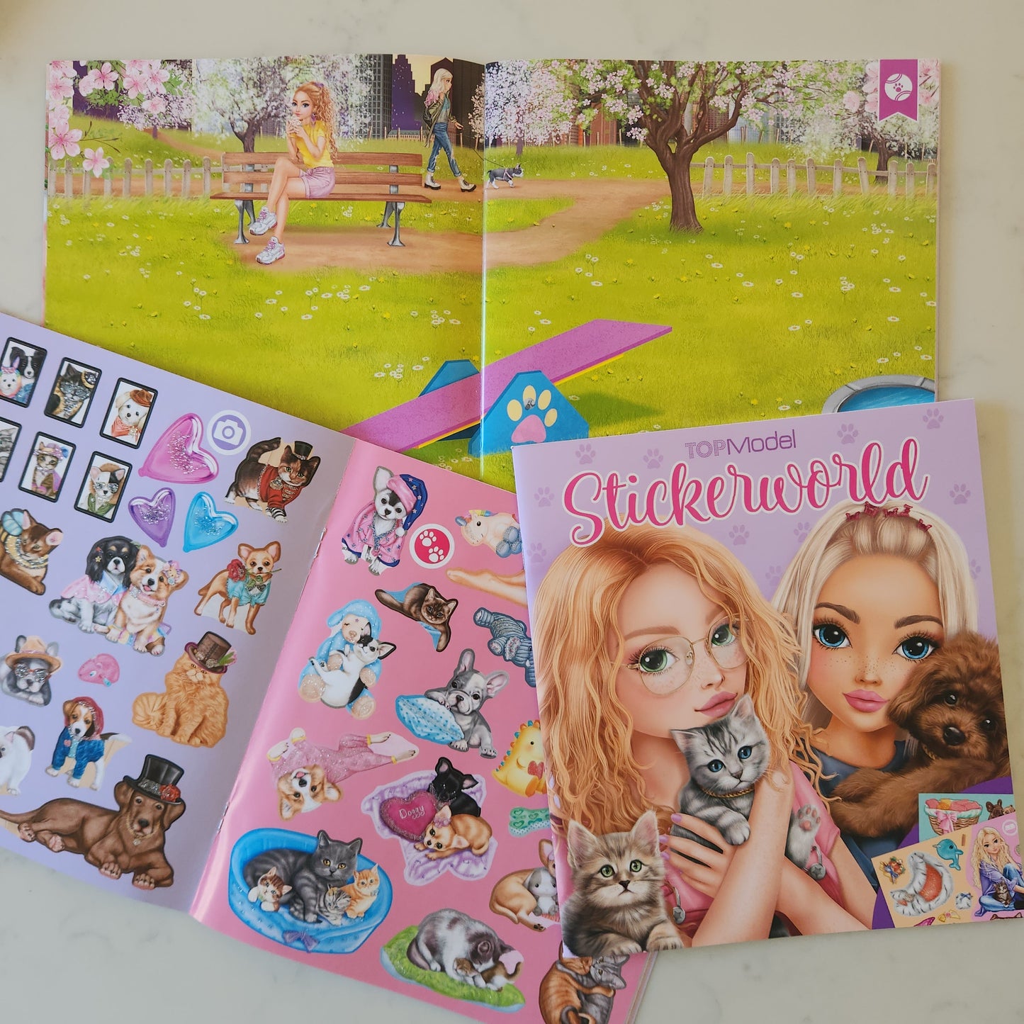 Top Model Stickerworld Kitty & Doggy