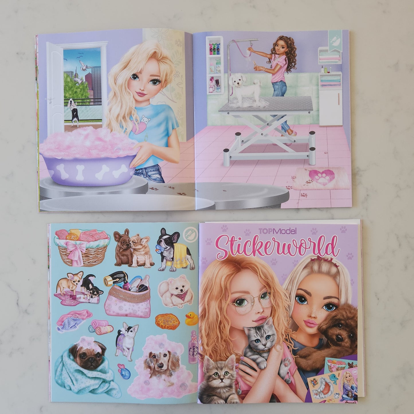 Top Model Stickerworld Kitty & Doggy