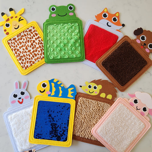 Animal Sensory Mats (Set of 8)