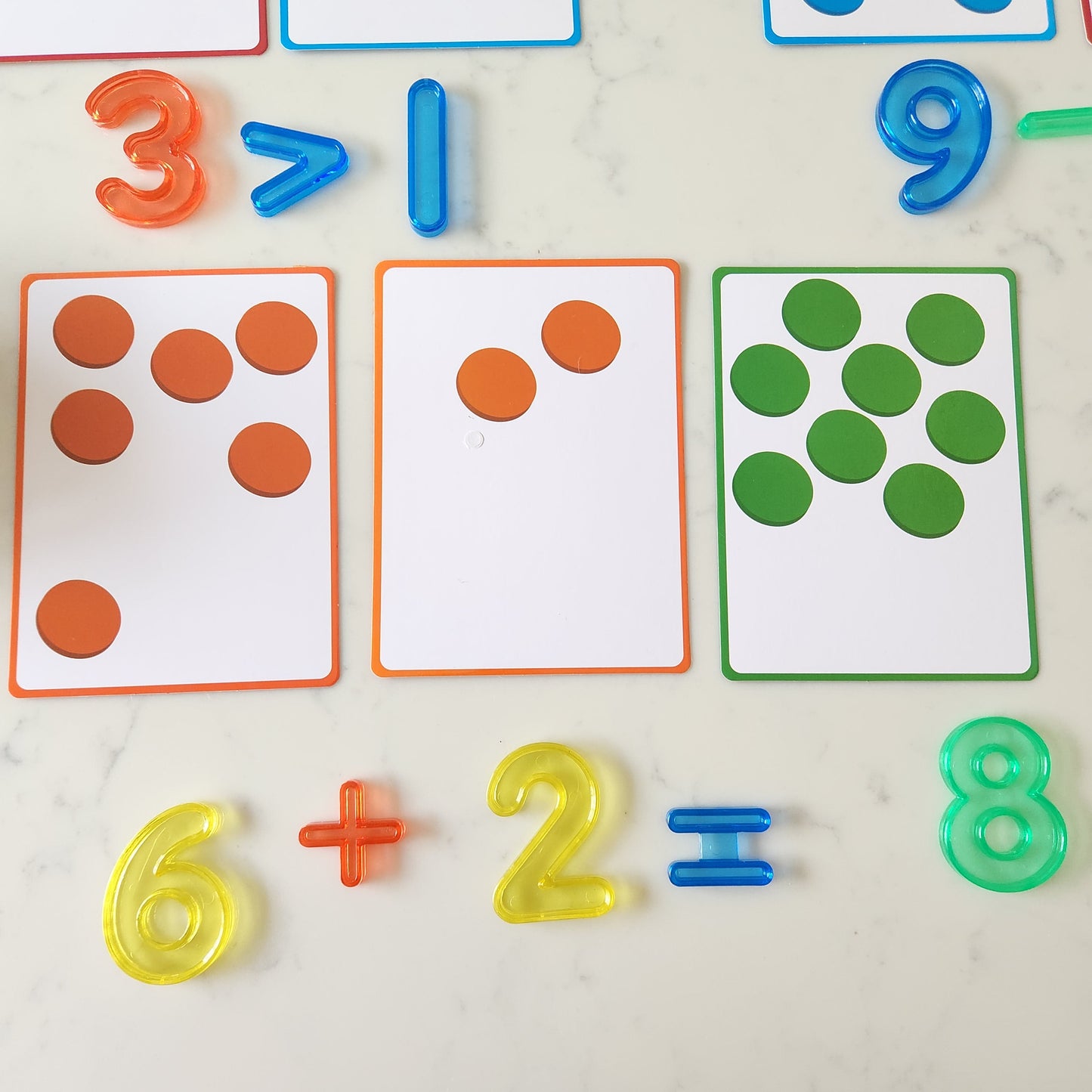 Math Number And Card Set