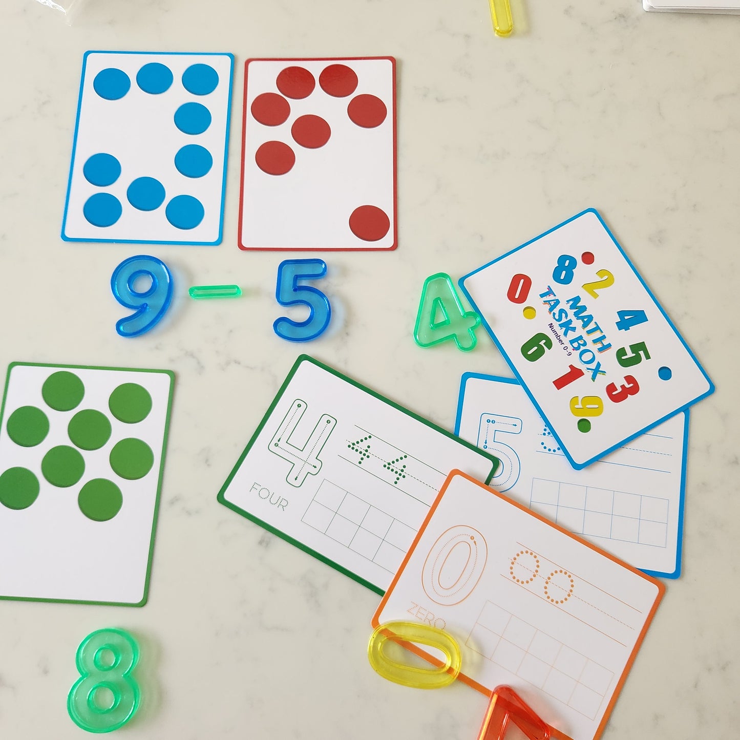 Math Number And Card Set