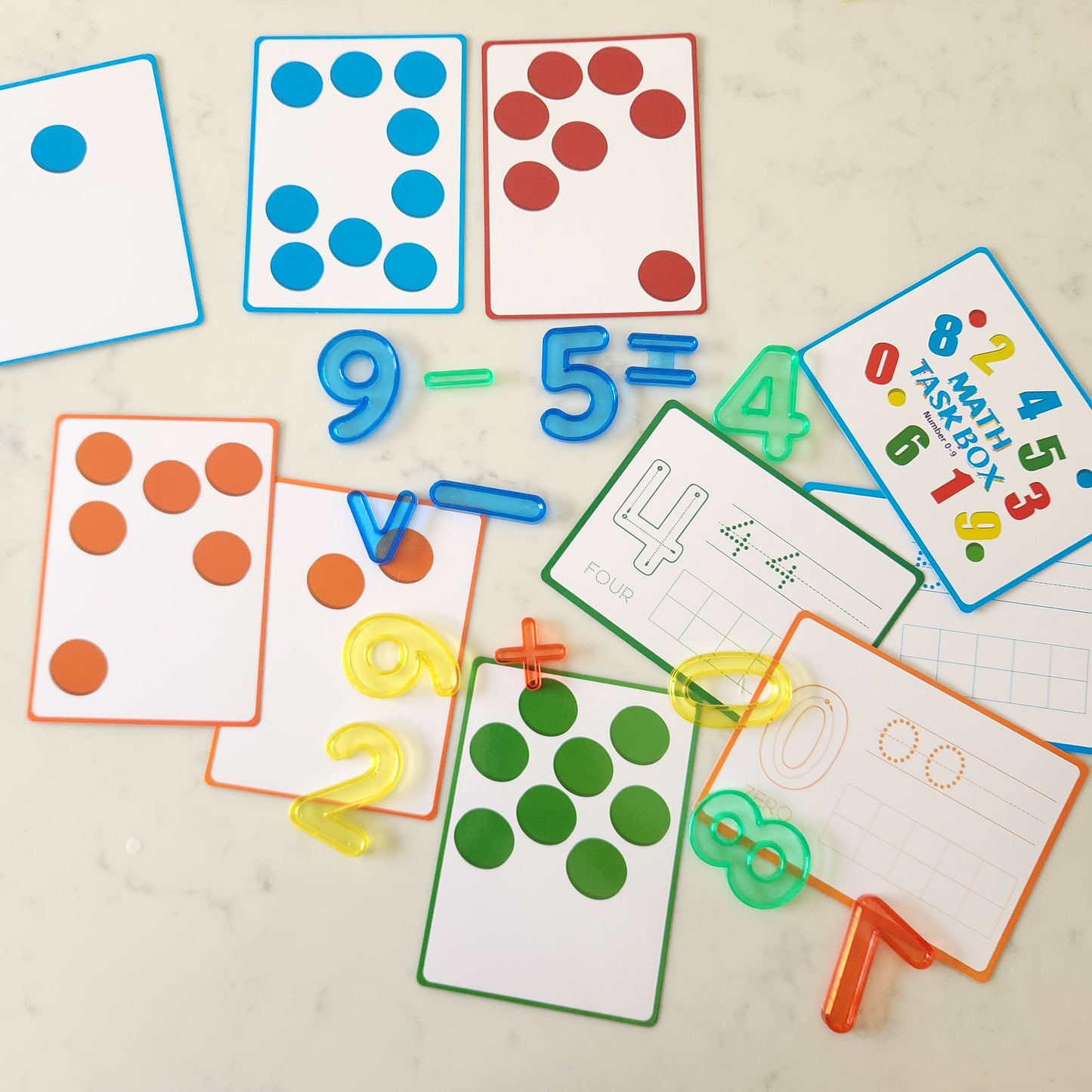 Math Number And Card Set