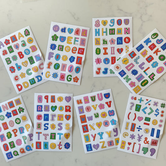 Alphabet Letter Stickers