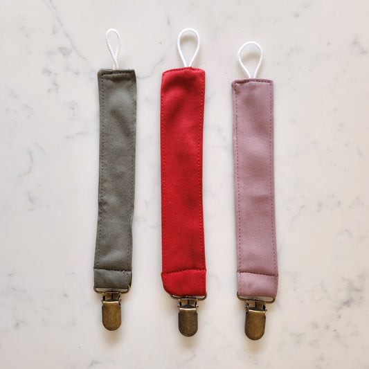 Dummy/ Pacifier Clip - Various Colours