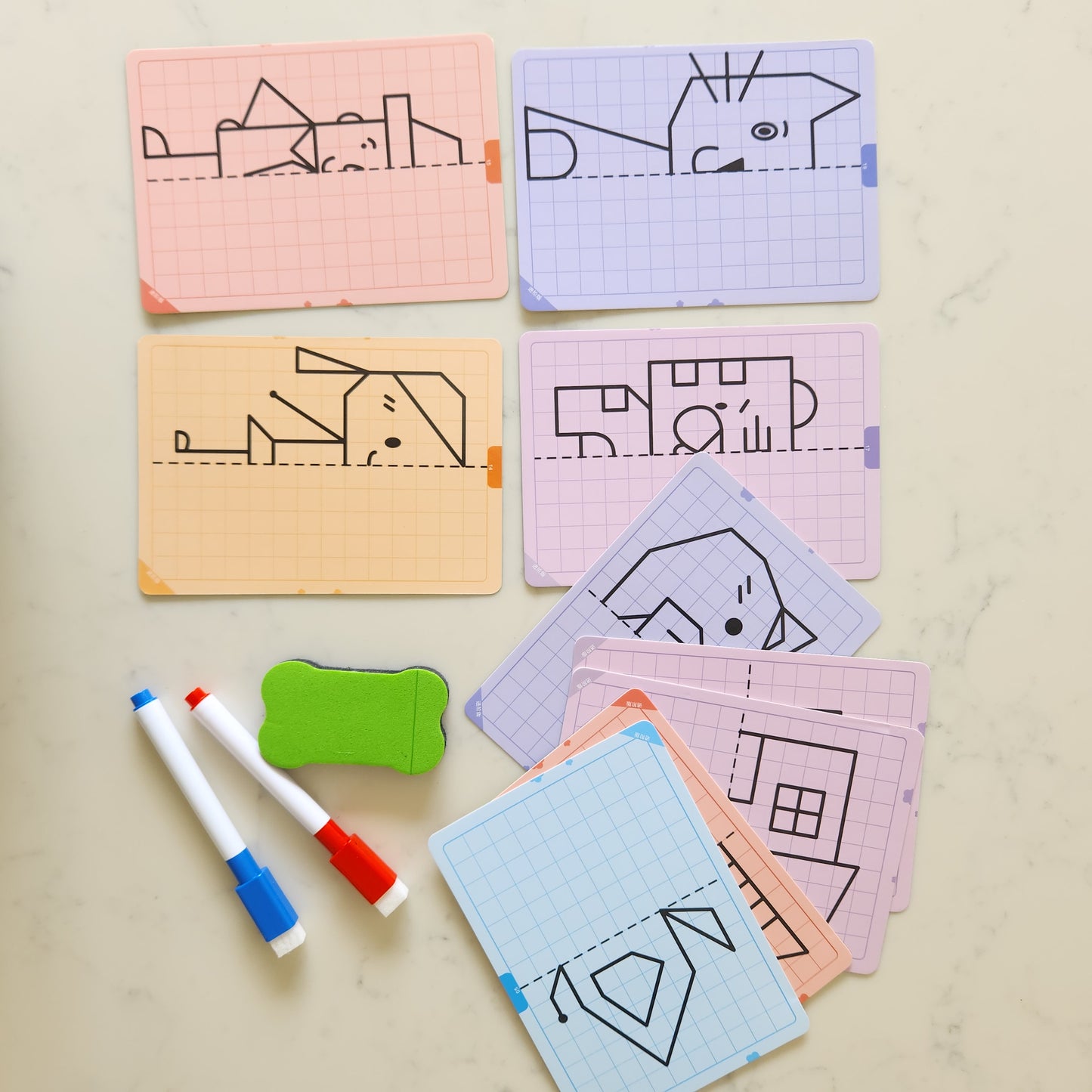 Symmetrical Drawings Sets - Various Designs