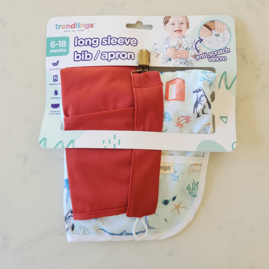 Long Sleeve Apron, Bib and Dummy Sets - Various Designs