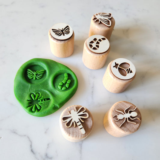 Wooden Insect Stamp Set