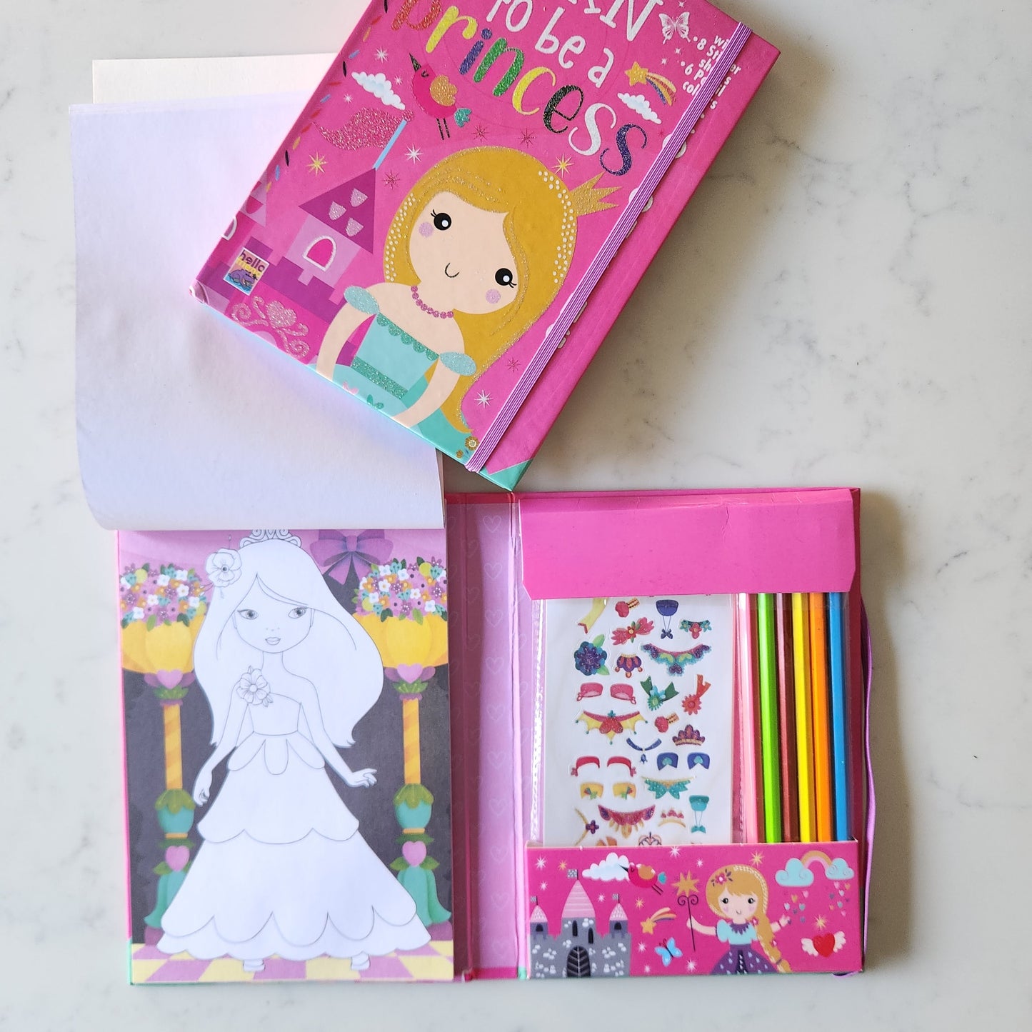 Born To Be A Princess Colouring Set