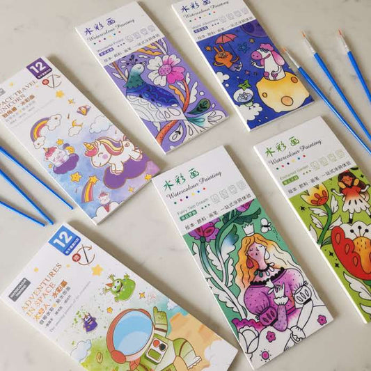 Watercolour Painting Books - Various Designs