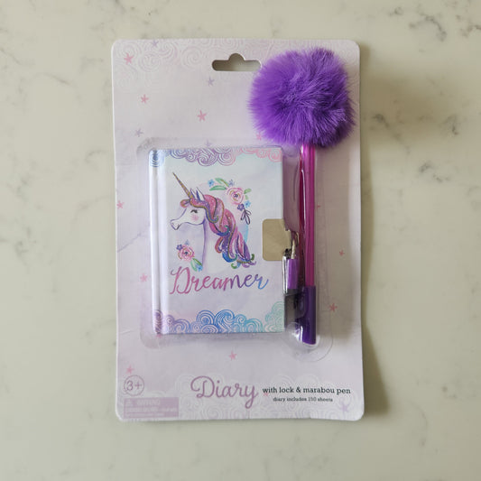 Diary Set with Lock & Key - Various Designs