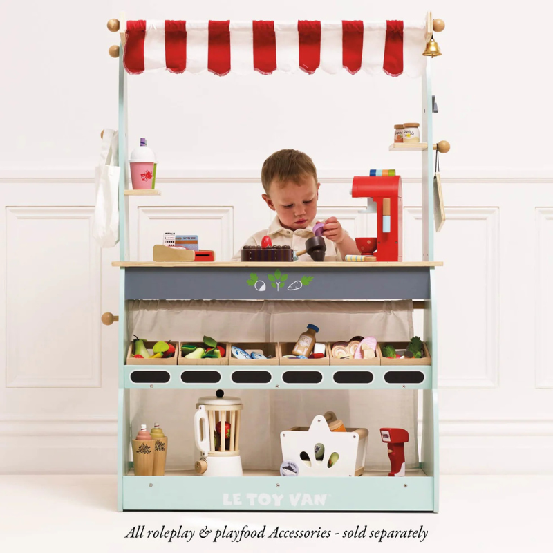 Le Toy Van Wooden Shop & Cafe Market Stand