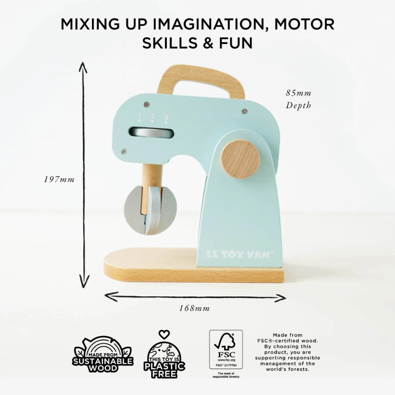 Le Toy Van Wooden Bakers Mixer Set and Accessories