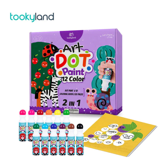 Tooky Land Dot Art Set - 12 piece