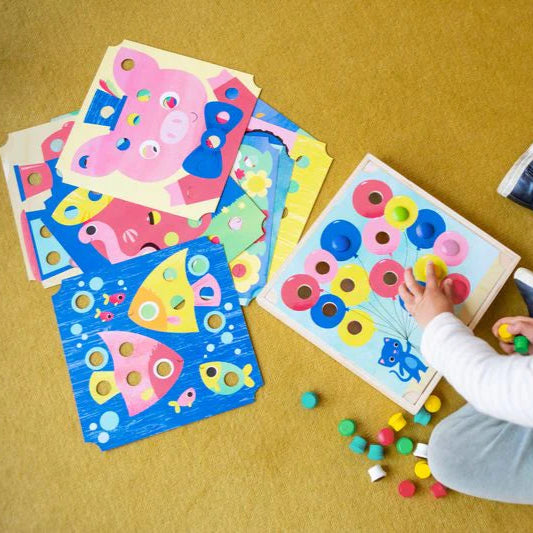 Tiger Tribe Button Puzzle - Animals