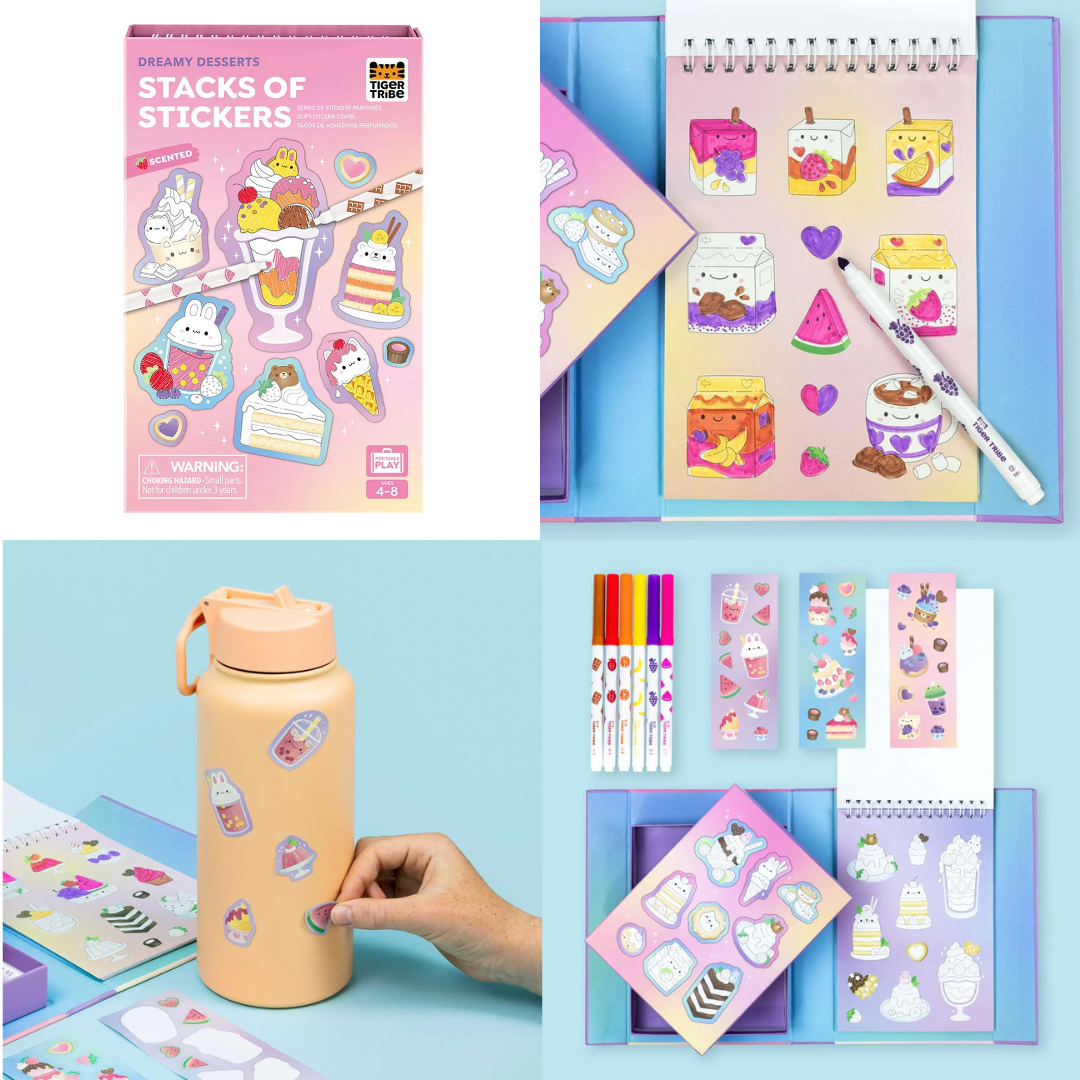 Tiger Tribe Scented Stacks of Stickers - Various Designs