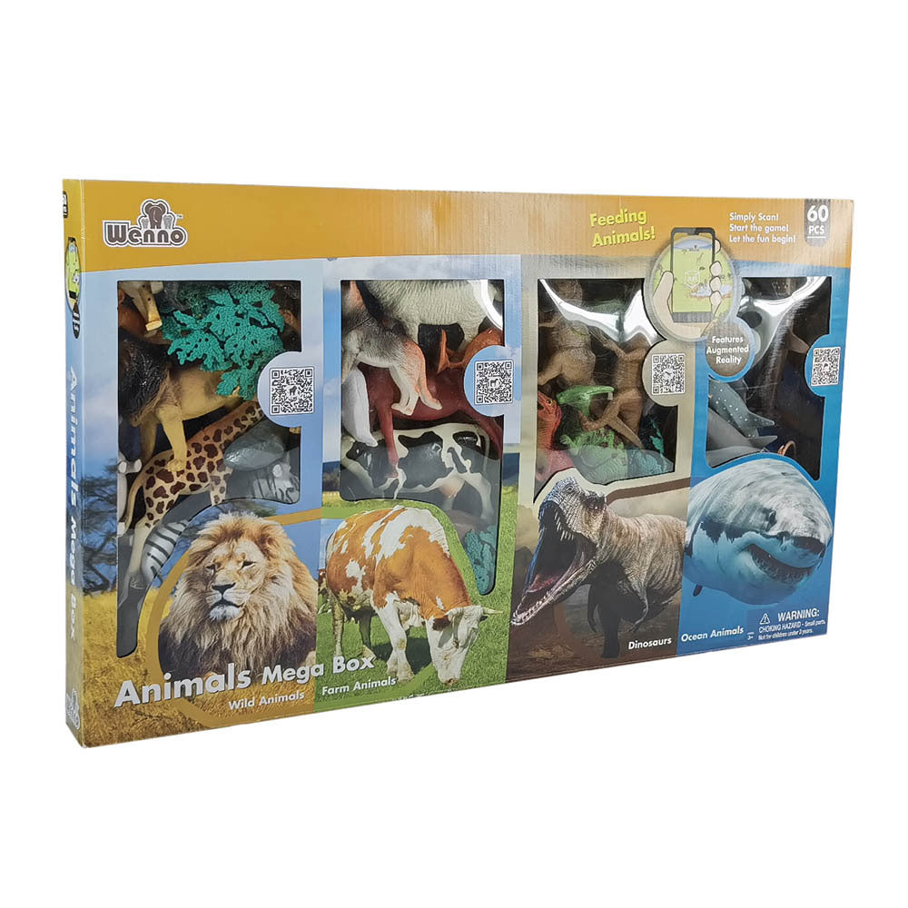 Animals Mega Box Playset - 60 Piece