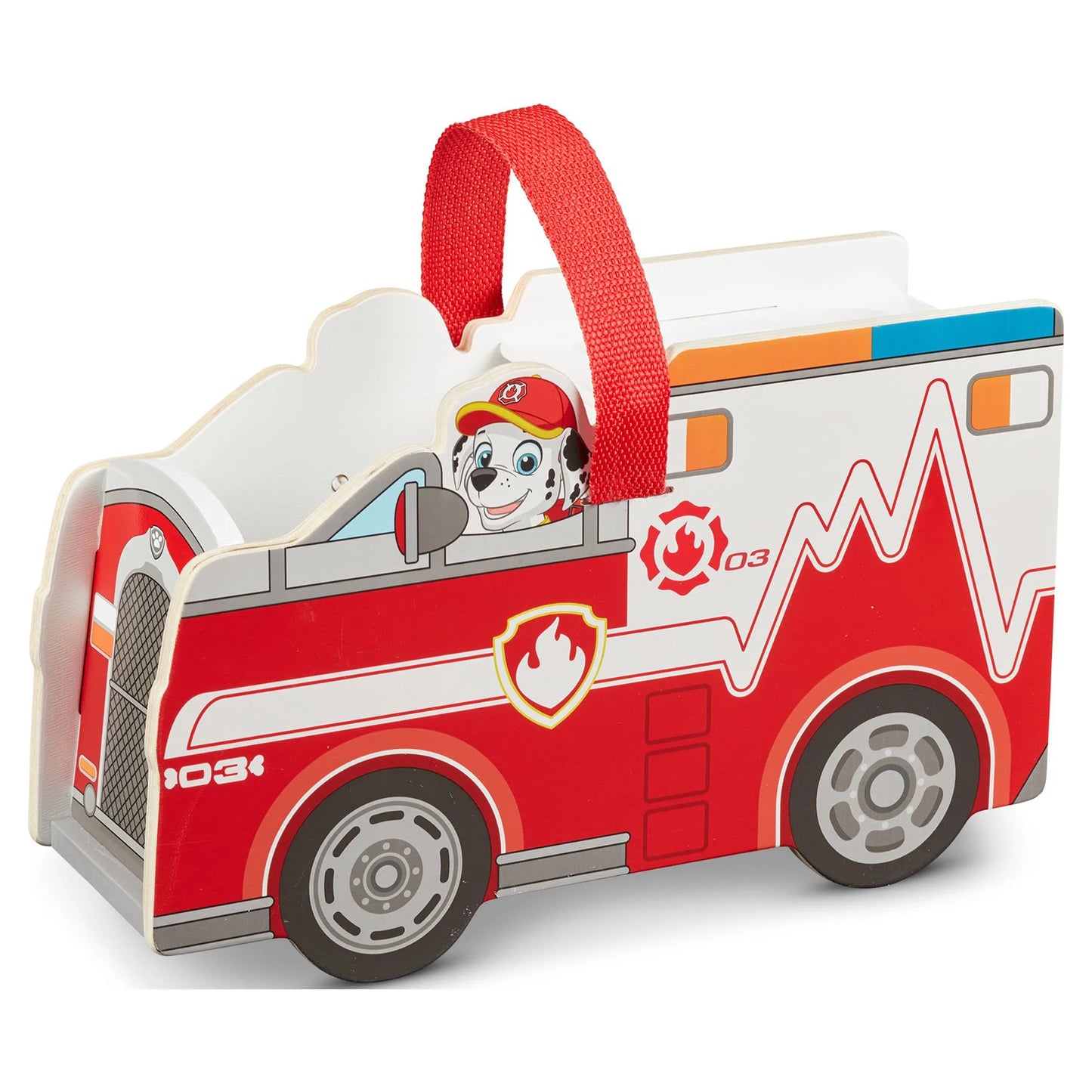 Melissa & Doug Paw Patrol Marshall's Wooden Rescue Caddy