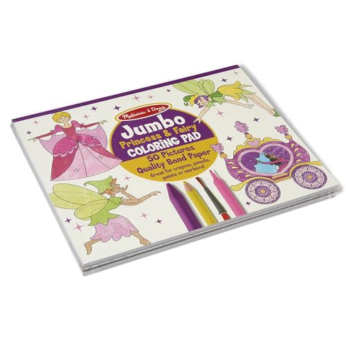 Melissa & Doug Princess and Fairy Jumbo Coloring Pad
