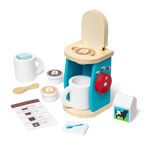 Melissa & Doug Wooden Brew & Serve Coffee Set