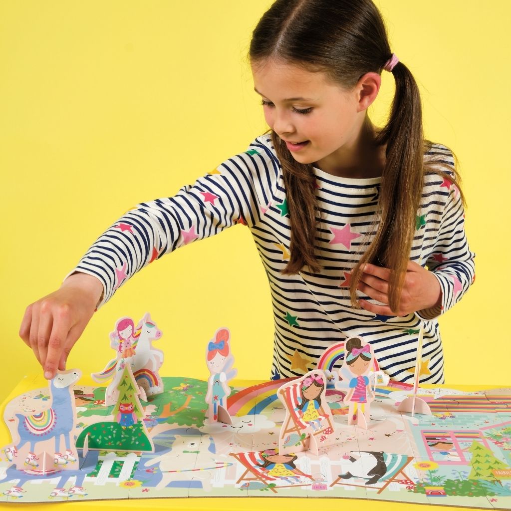 Floss and Rock Puzzles with Figures (60 pieces) - Various Designs
