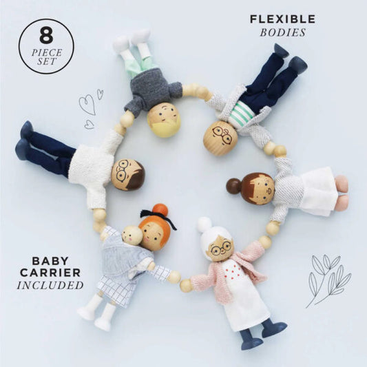 Le Toy Van Wooden Dolls House Family Set