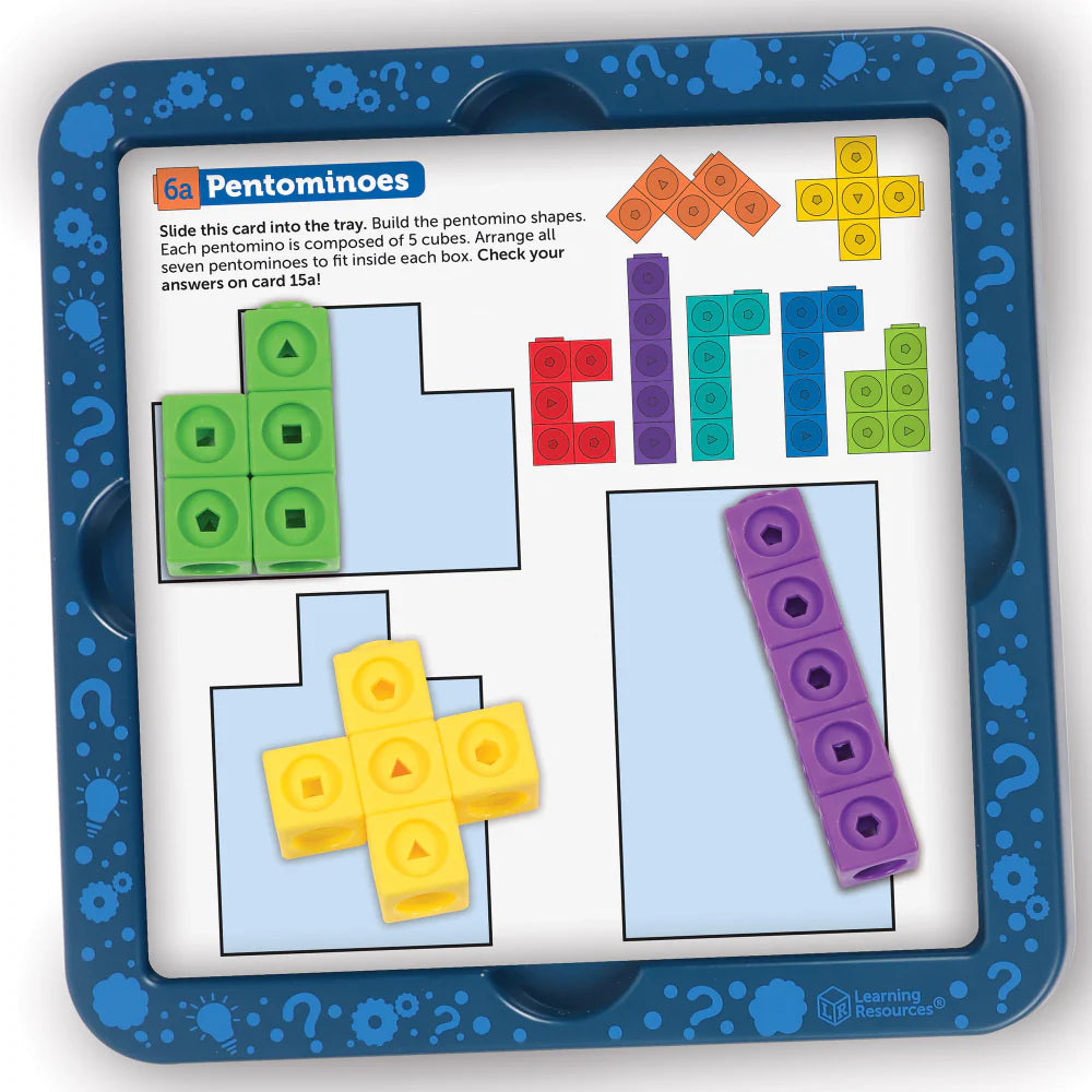 Learning Resources Mathlink Cubes - Brain Puzzle Challenge