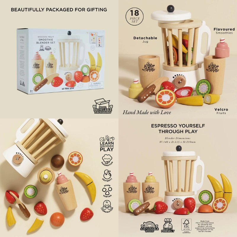 Le Toy Van Fruit & Smoothie Blender Set