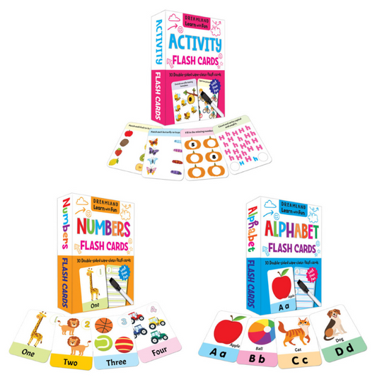 Dreamland Wipe Clean Flashcards - Various Designs