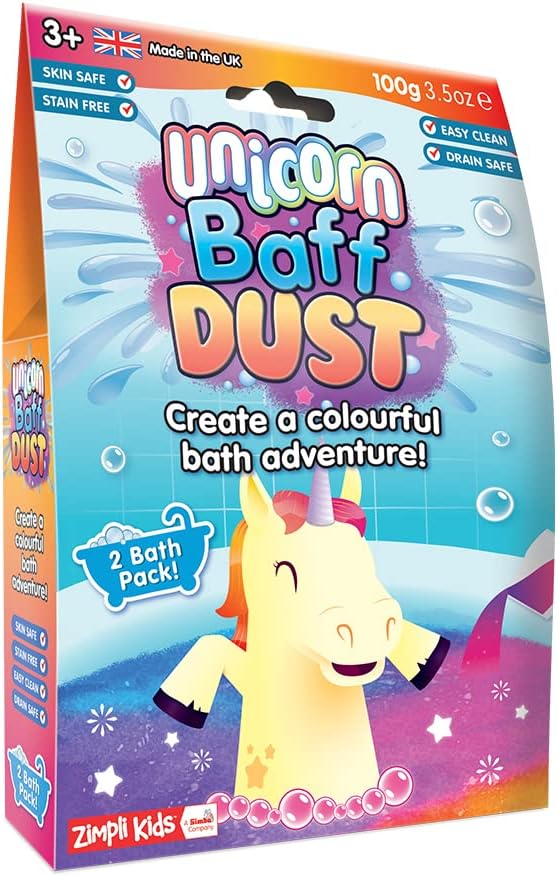 Baff Dust (available in Dino and Unicorn)