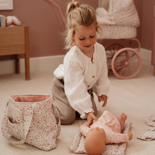Little Dutch Doll Diaper Bag Soft Flowers