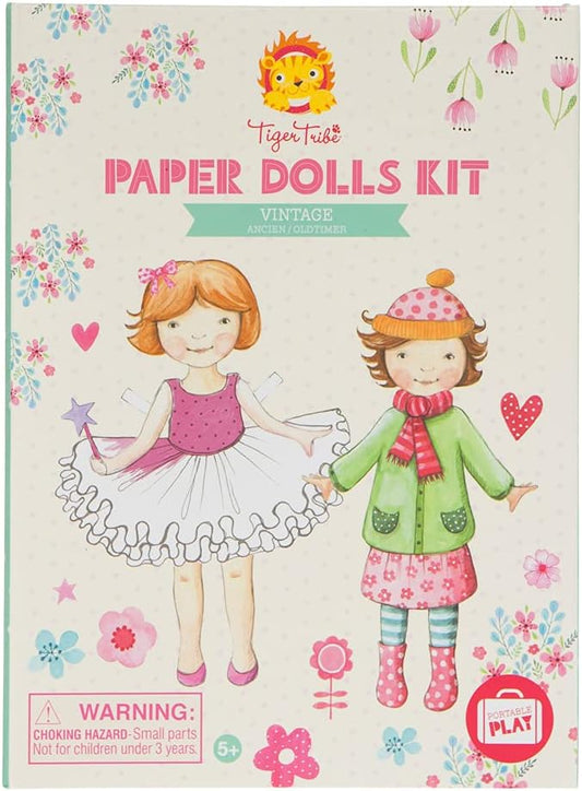 Tiger Tribe Paper Dolls Kit - Vintage