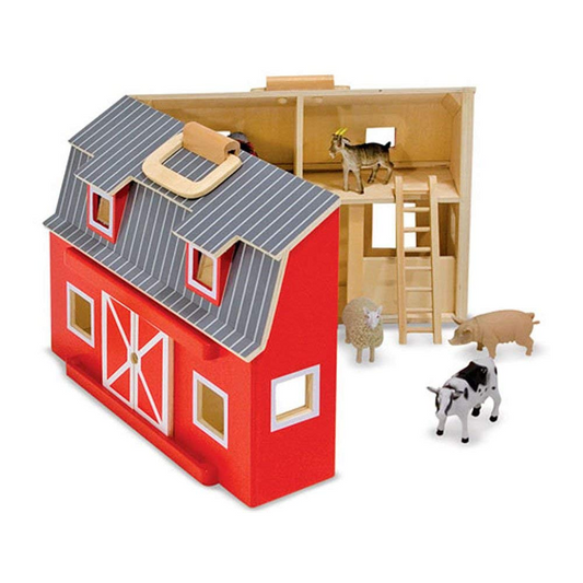 Melissa & Doug Fold and Go Wooden Barn