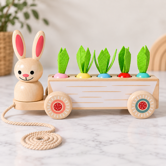 Sweet Bunny Pull Along Toy