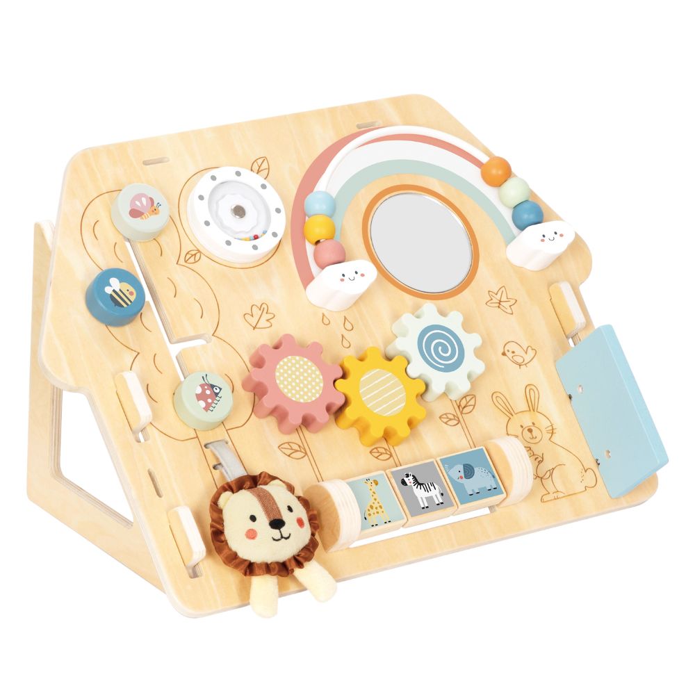 TookyToy 2 in 1 Montessori Activity Busy Board