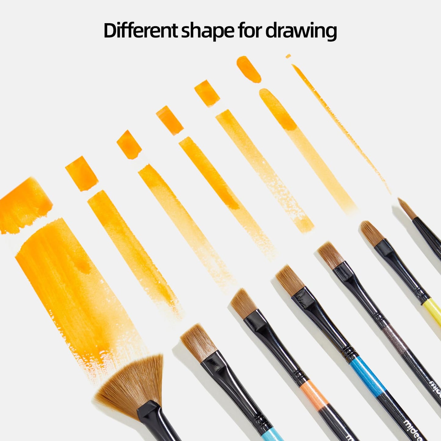 Mideer - Art Paint Brush Set - 7 Pieces