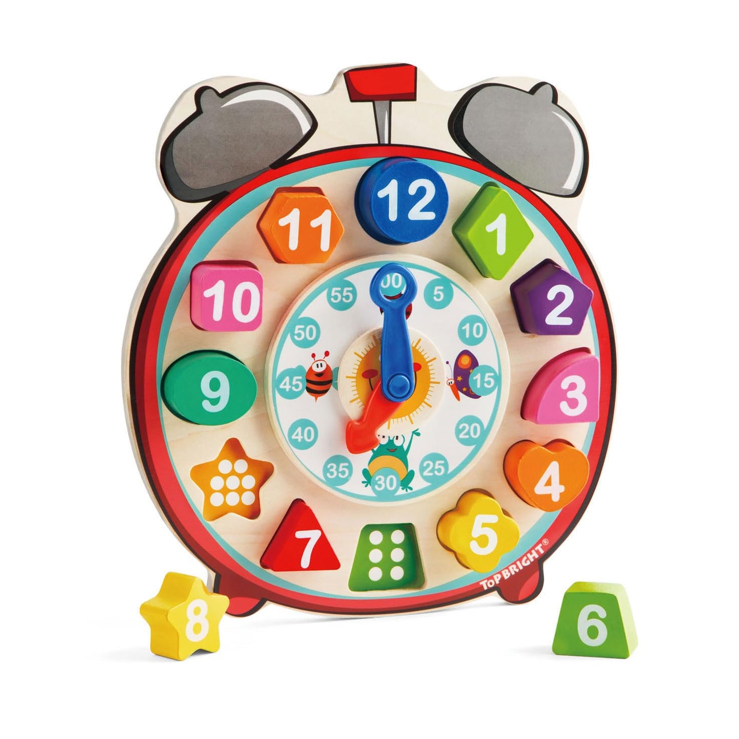 TopBright - Clock Puzzle with Blocks - 13 Pieces
